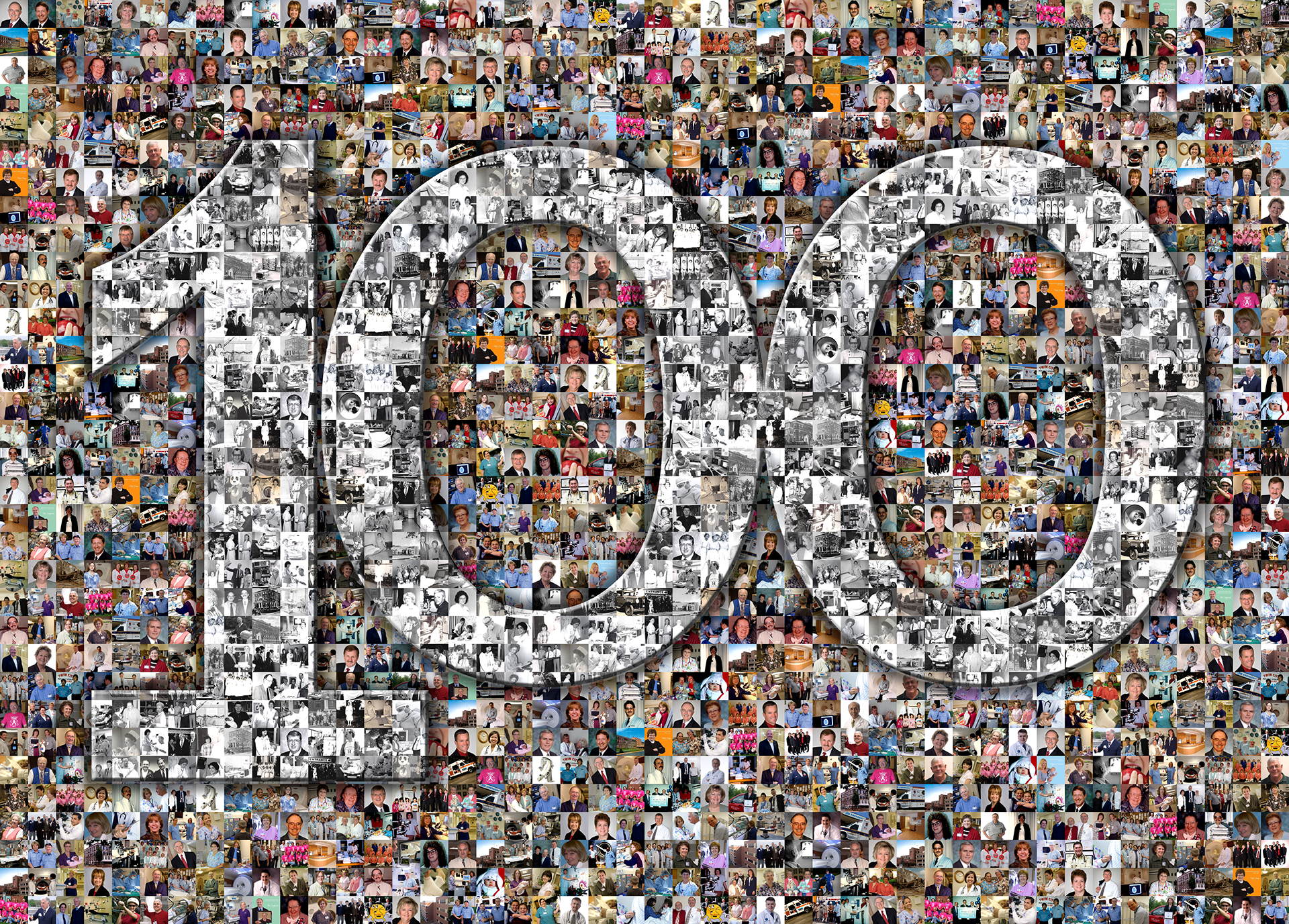 photo mosaic created using 279 corporate photos