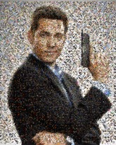 this scatter mosaic was created using photos of cast and crew from the shows 5 seasons