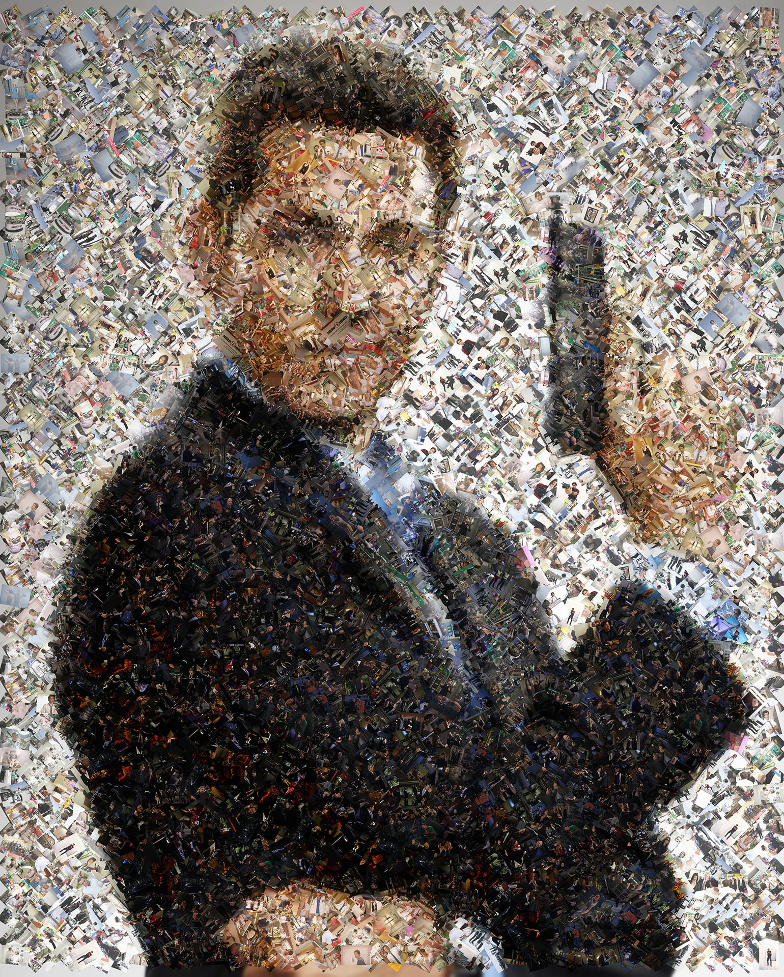 photo mosaic this scatter mosaic was created using photos of cast and crew from the shows 5 seasons