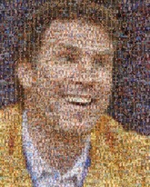 Using only 130 photos his movies, we created this stunning portrait of Will Ferrell