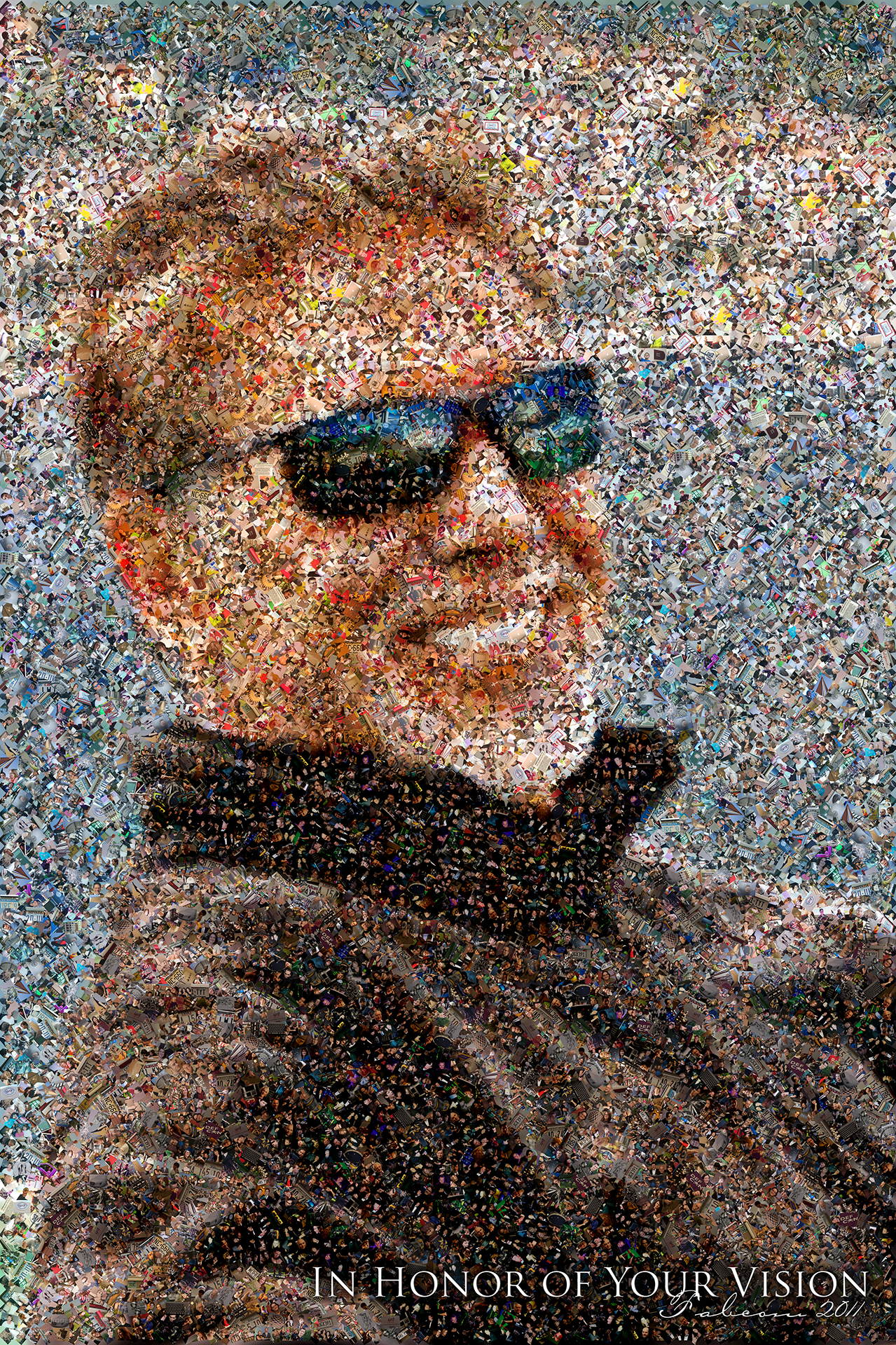 photo mosaic This scatter effect was created using 675 corporate photos