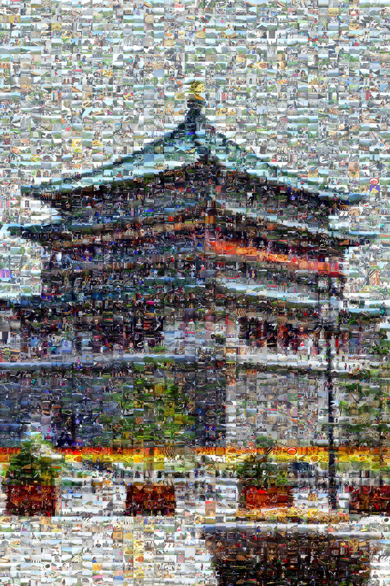 photo mosaic this custom mosaic was created using 1763 photos