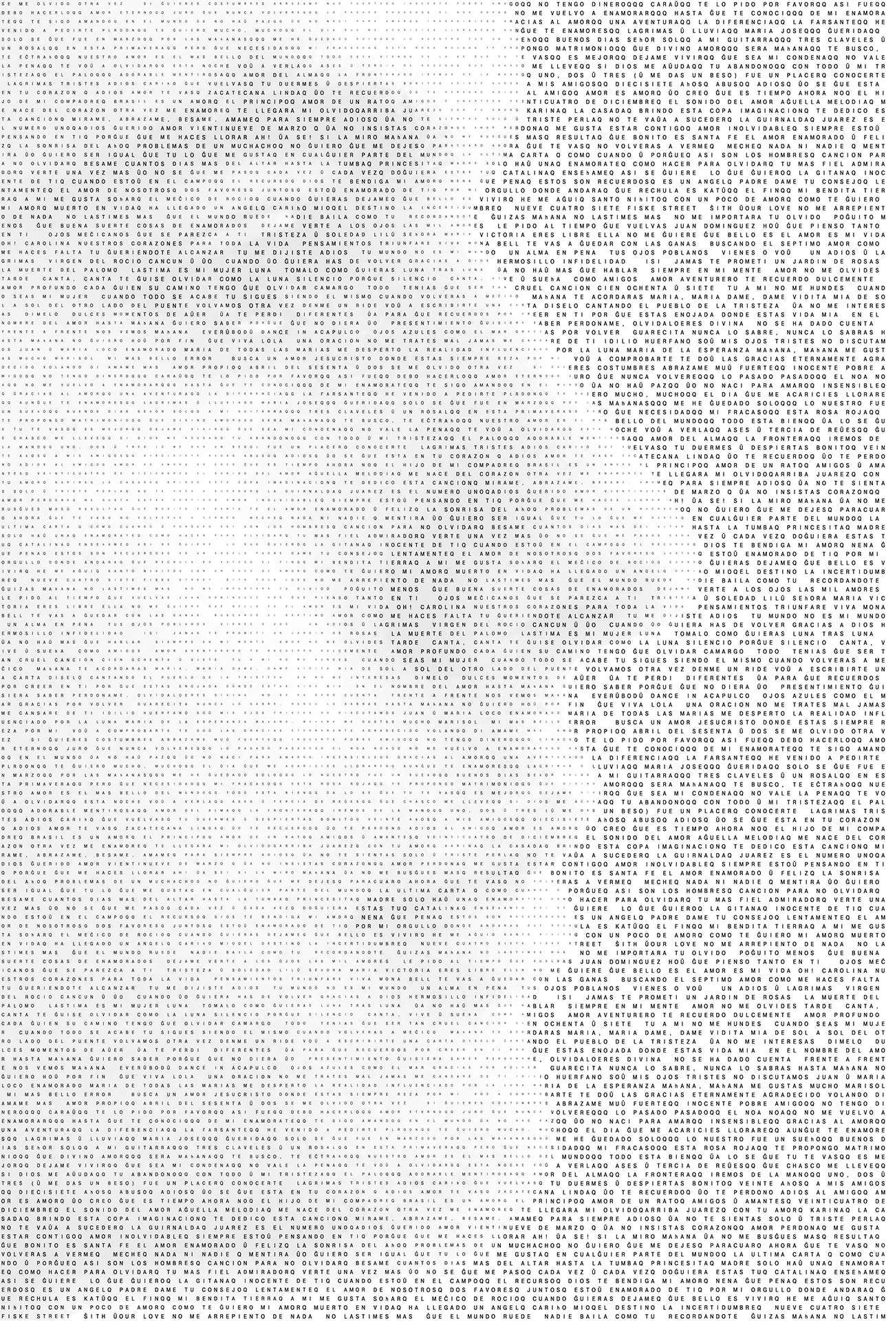 photo mosaic created using hundreds of words