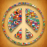 created using 223 national flags on a custom backdrop