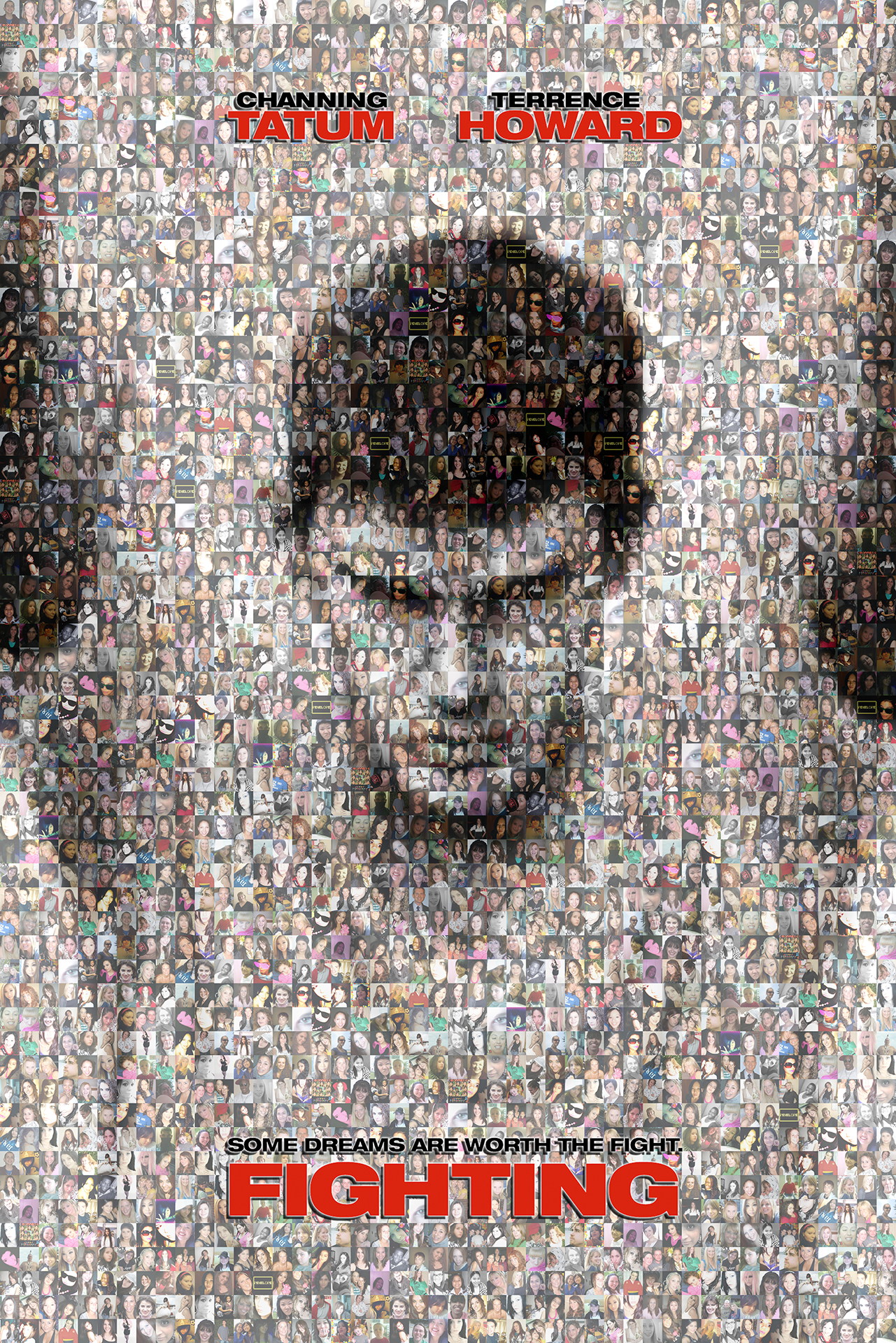 photo mosaic created using 201 fan portraits