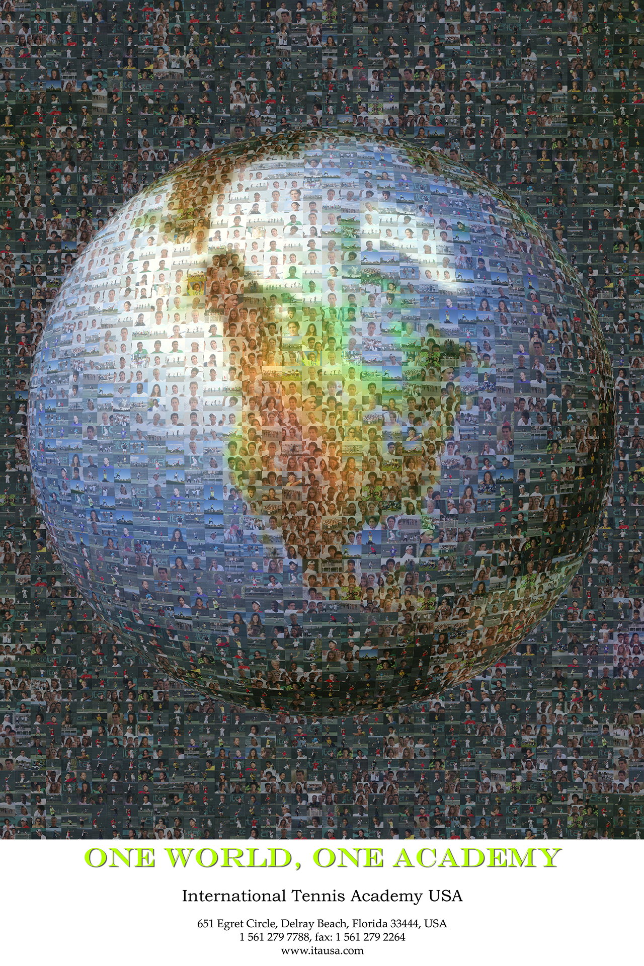 photo mosaic Using our face cropping technology we were able to triple the number of photo from 250 to 750 to create this 3D Earth Mosaic