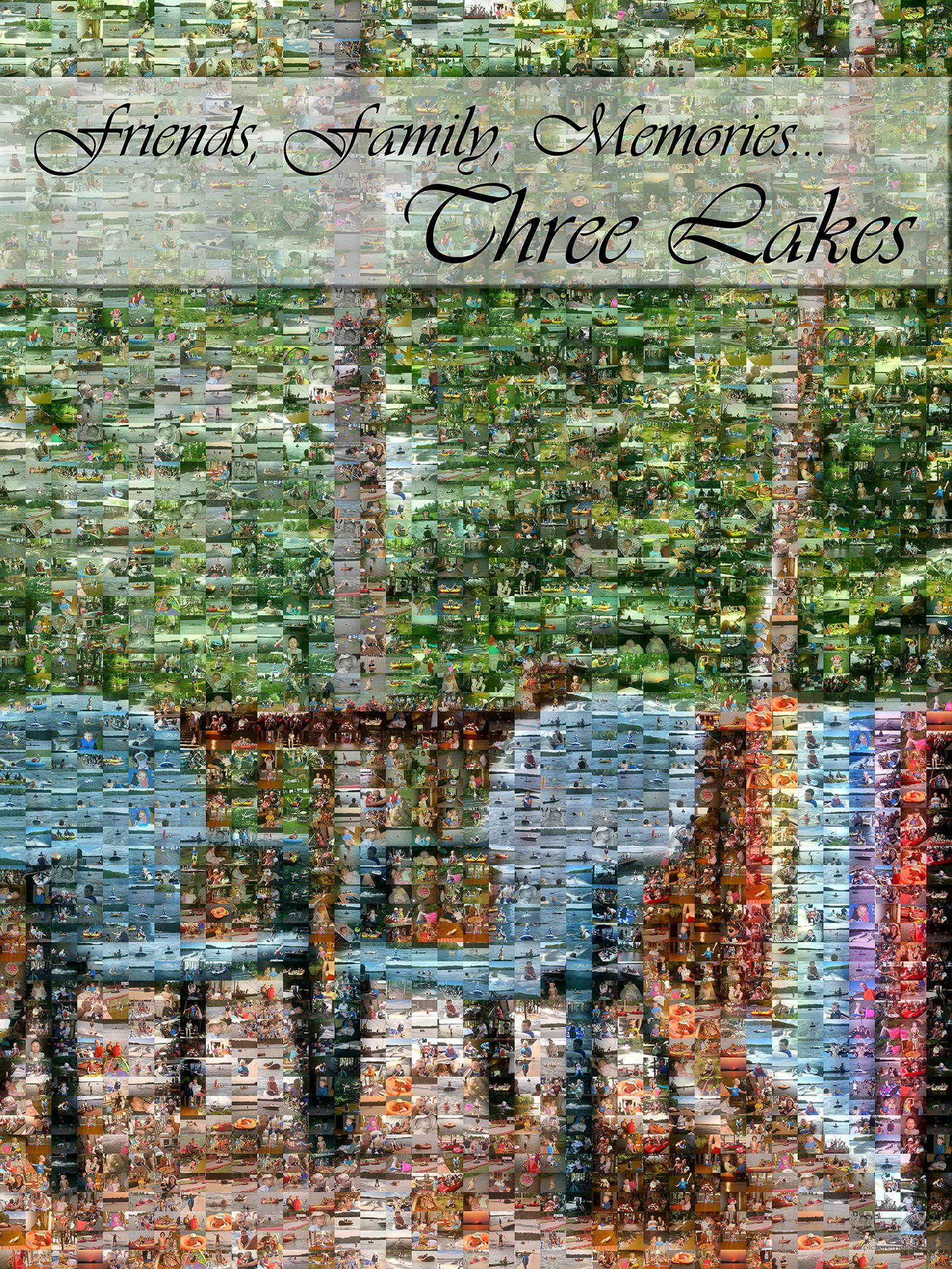 photo mosaic created using 852 vacation photos