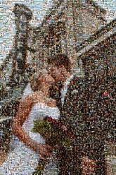 created using 496 photos of the happy couple