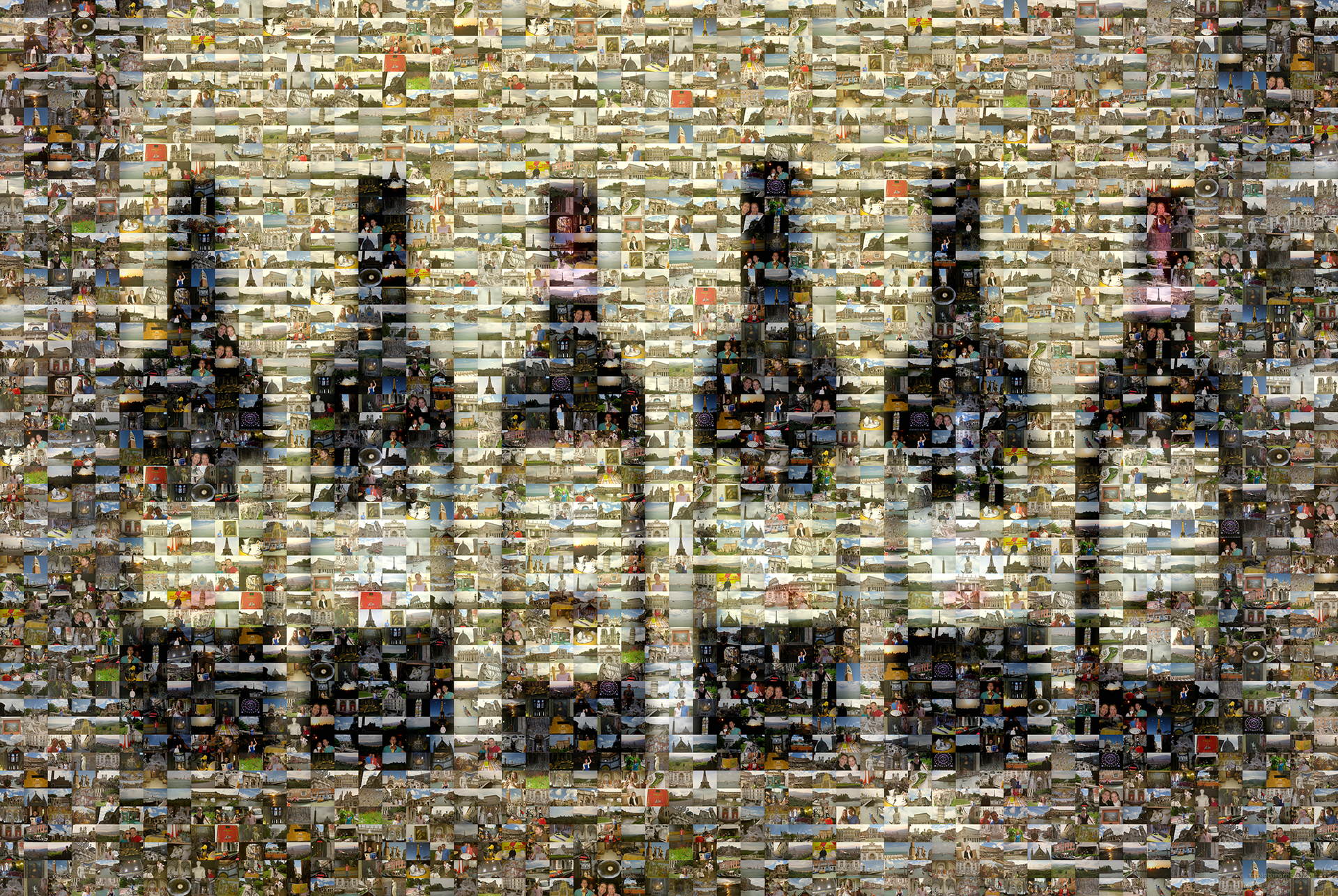 photo mosaic created using 236 customer selected photos