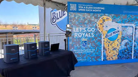 Blue Moon Live Print Mosaic activation.