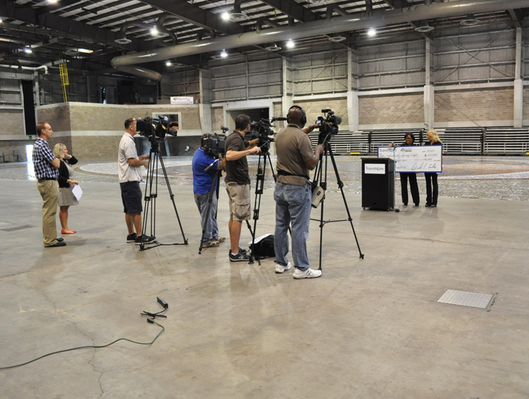 Tampa's local news was on site for the event and unveiling.