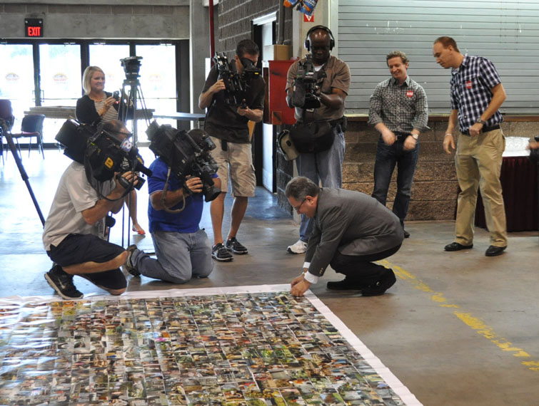 Harry Cohen of the Tampa City Council places the last photo.